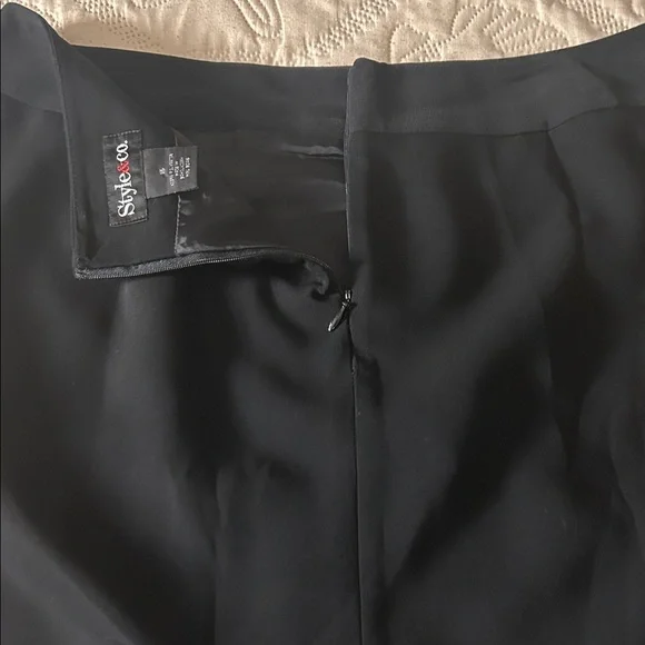 Style & Co Women's Black Classic Straight Lined Skirt Size 16 - Picture 4 of 5